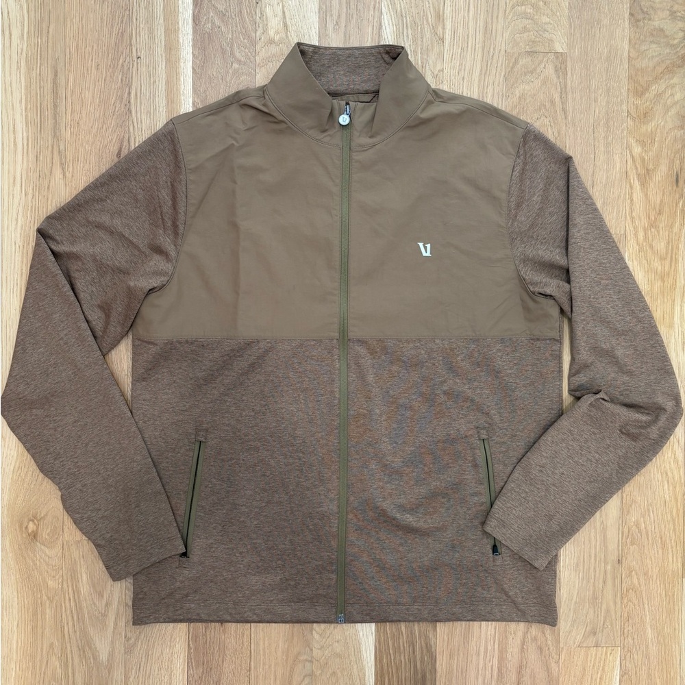 Vuori Brown Full-Zip Performance Jacket